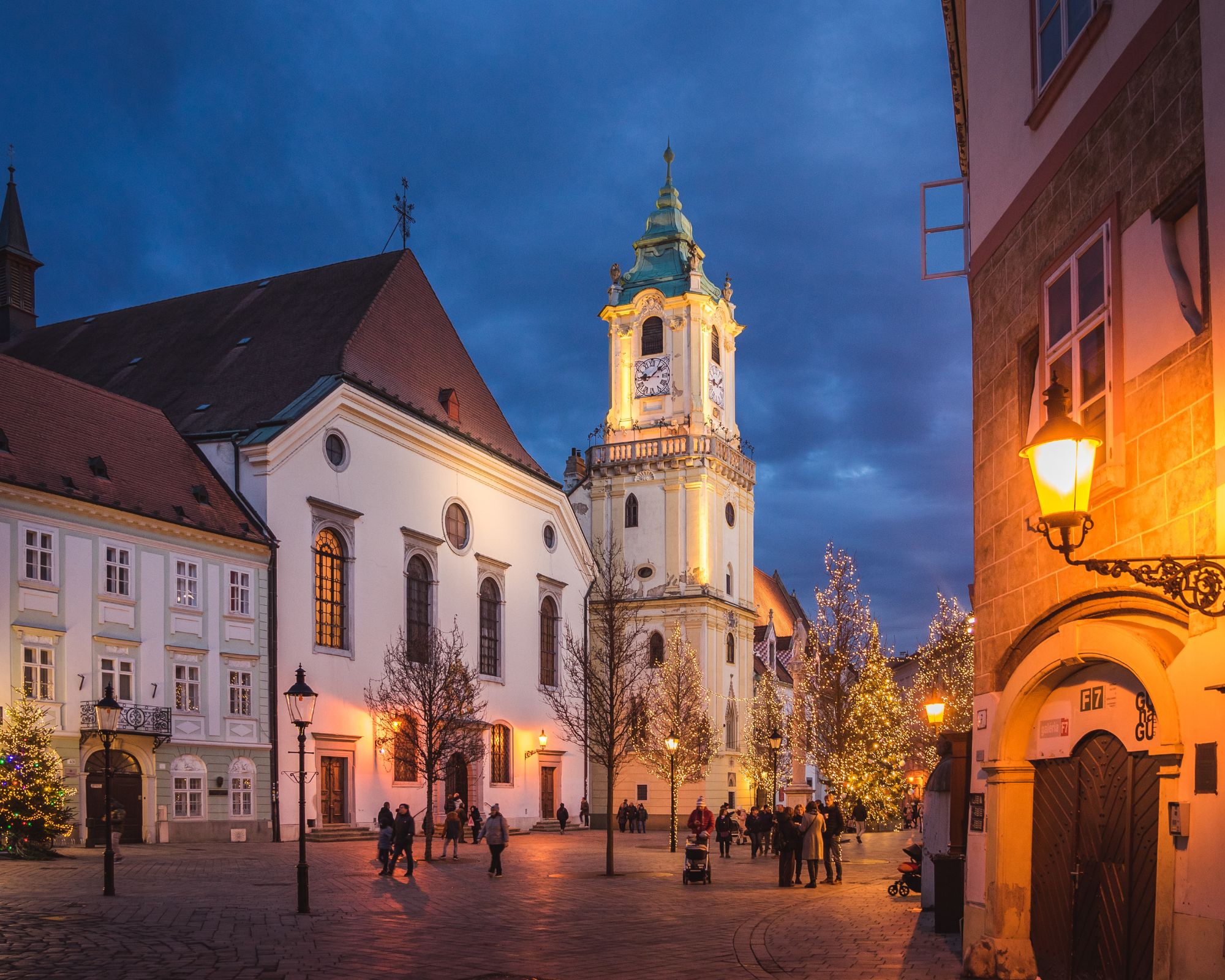 Historic street in Slovakia